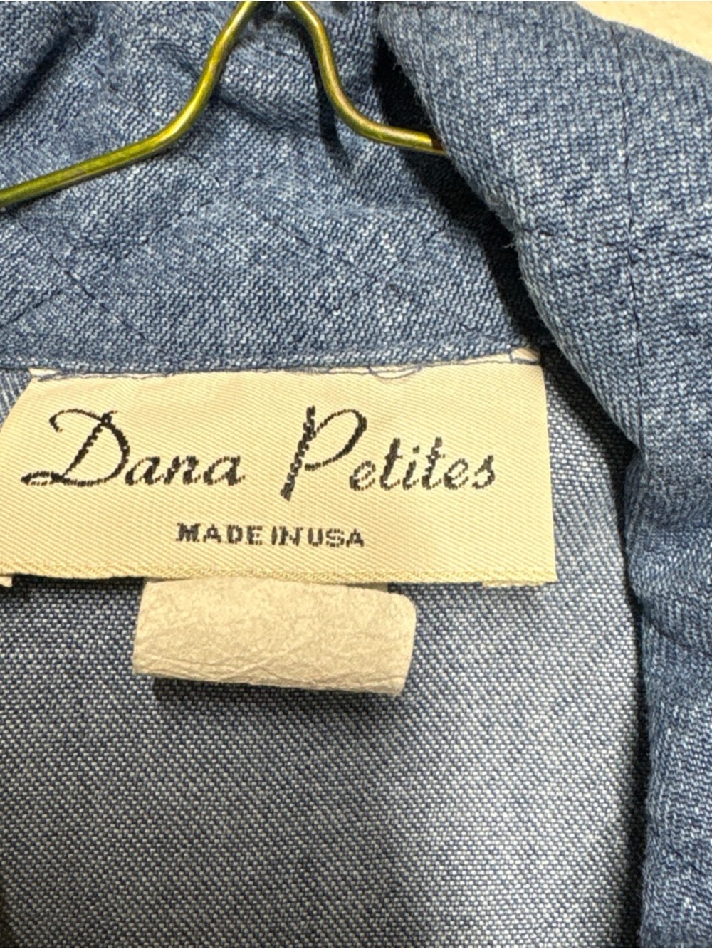 Vintage Blue Denim Zip-Front Jacket - Picture 5 of 6